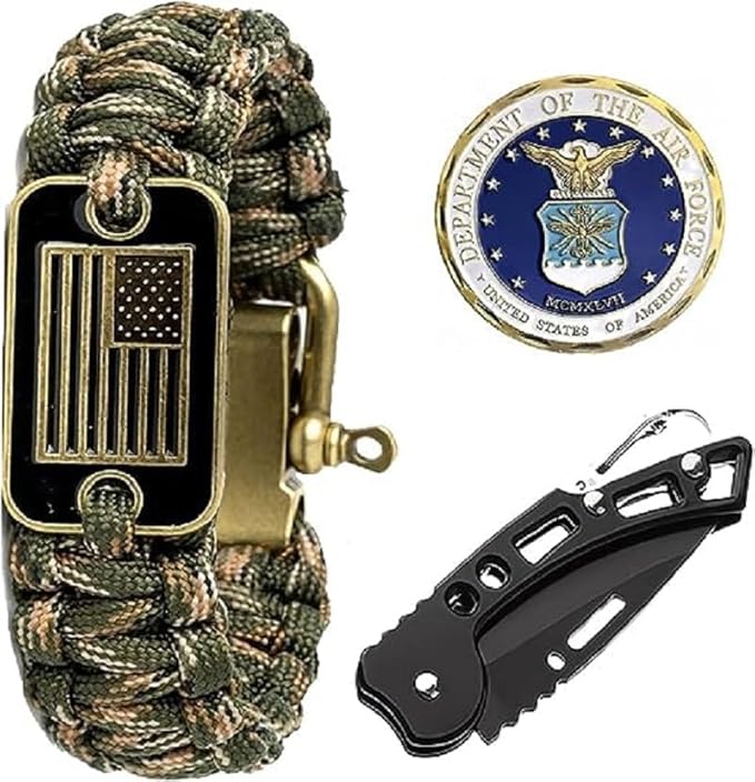 Air Force Paracord with Outdoor Multi-Tools - The for Air Force Heroes!