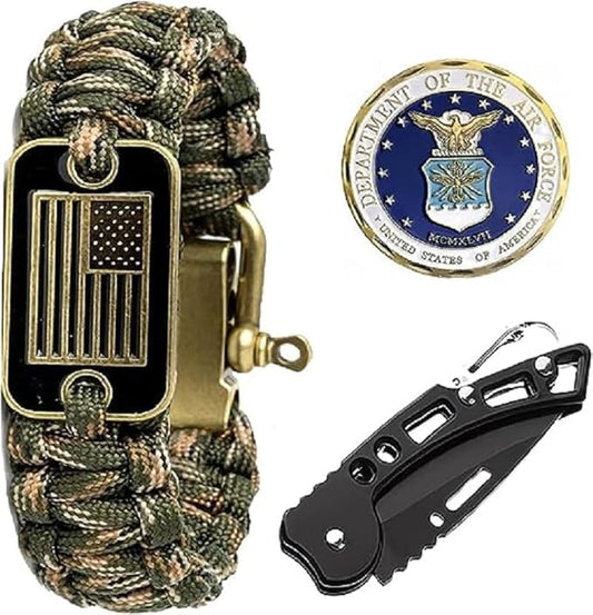 Air Force Paracord with Outdoor Multi-Tools - The for Air Force Heroes!