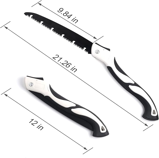Hand Saw for Tree, 12 inch Folding Saw,Pruning Saws with High-Manganese Steel Teeth for Smooth and Precise Cuts. Handsaws for Camping, Gardening, Carpentry Camping Saw Portable.