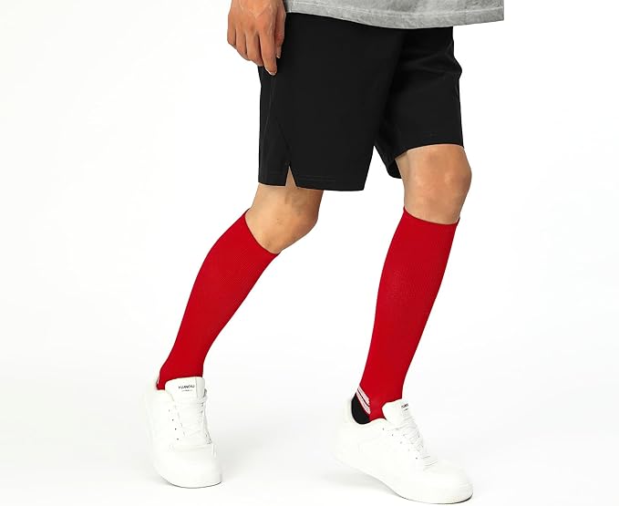 WANDER 3-6 Pairs Men's Athletic Run Cushion Over-the-Calf Tube Socks