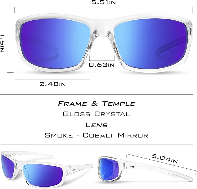 KastKing Kateel Polarized Sport Sunglasses for Men and Women, Ideal for Driving Fishing Cycling and Running,UV Protection