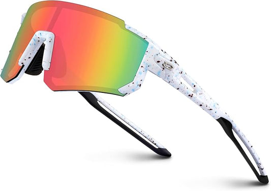 RIVBOS Youth Baseball Sunglasses for Kids(Boys&Girls) Polarized UV Protection Cycling Glasses RYS008