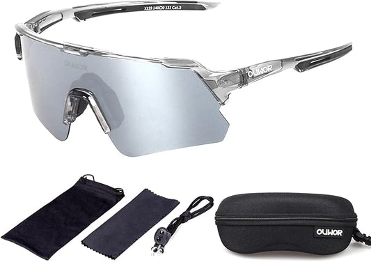 Polarized Cycling Glasses for Men Women Youth, UV400 Mountain Bike Sunglasses for Bicycle Mtb Running Fishing Baseball