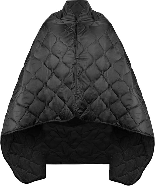 Military Poncho Liner 55”x 79” Camping Blanket Insulation Compact Waterproof for Travel Stadium Outdoor Camping