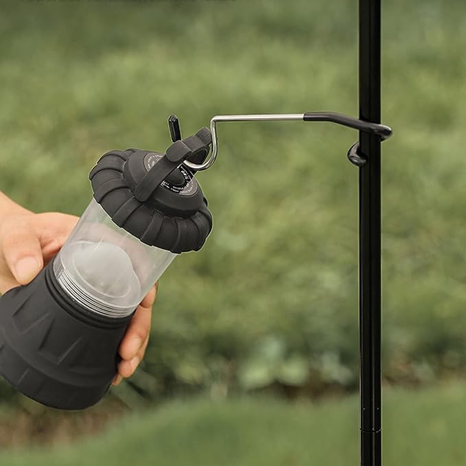 6PCs Garage Shelving Storage & Outdoor Camping Lantern Hooks, Non-Slip Bird Feeder & Kitchen Shelving Pole Hooks