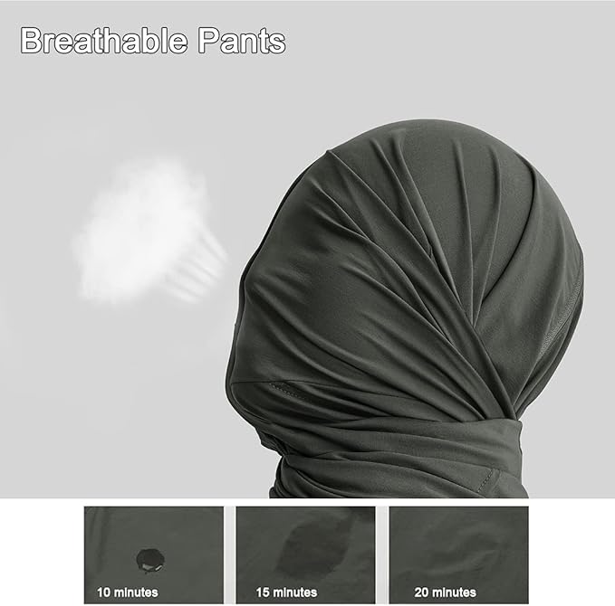 Gash Hao Mens Hiking Convertible Pants Outdoor Waterproof Quick Dry Zip Off Lightweight Fishing Pants