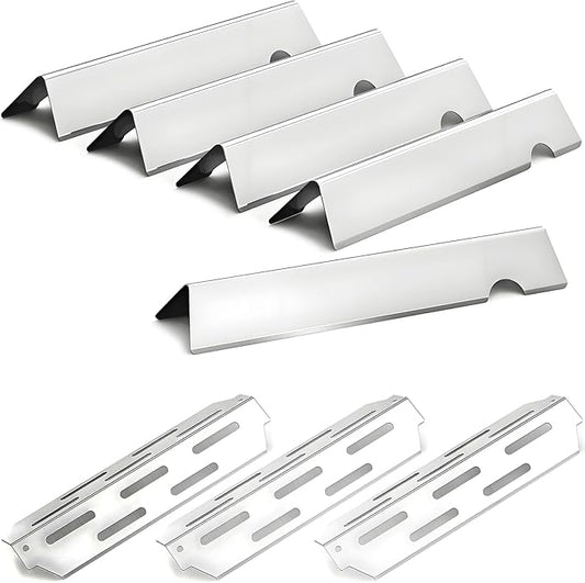 Genesis II Grill Parts for Weber 2 Flavorizer Bars Heat Deflectors Replacement Parts for Weber Genesis GS4 Series E-310, II E-315, II E-330 Genesis II 66032 66795 66040 Weber Accessories