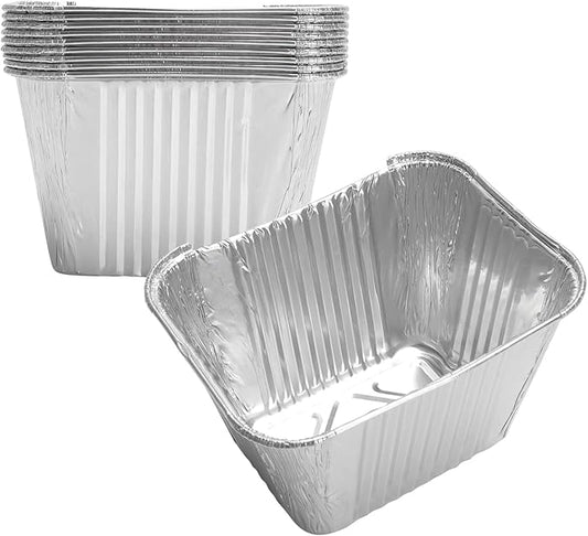 10-Pack Grill Grease Cup Liners for Pit Boss 2/3/4 Burner Gas Griddles Disposable Aluminum Pans Liners Compatible with Country Smoker 4 B and Blue Rhino Razor GGC1643M GGC1643L GGC2241L Grill