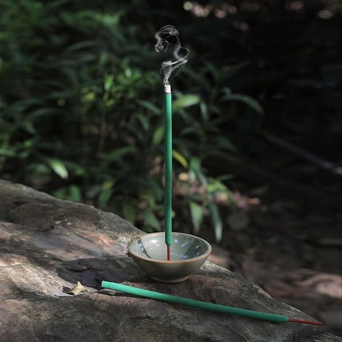 Mosquito Repellent Incense Sticks Outdoor Patio 12 PCS - DEET Free - Lemongrass Oil - Natural Citronella Incense Sticks for Camping, Patio, Hiking,etc