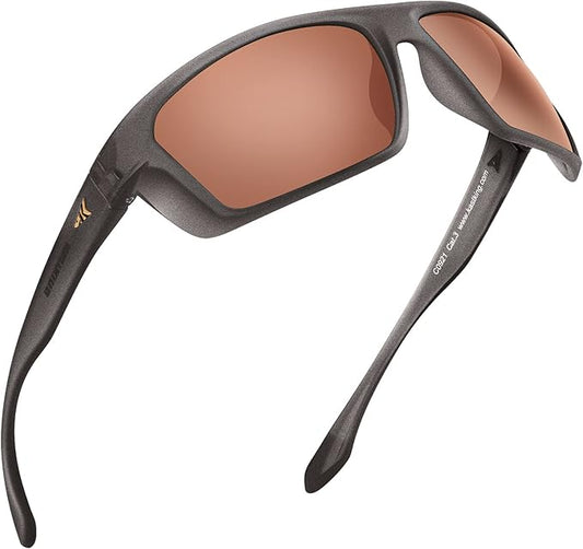 KastKing Huzzah Polarized Sport Sunglasses for Men and Women, Ideal for Driving Fishing Cycling and Running,UV Protection