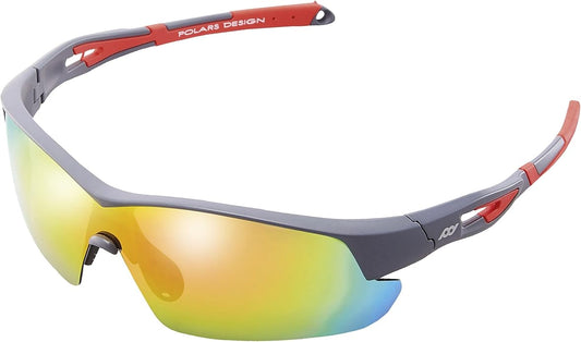 Outdoor Sports Polarized wrap around Cycling Sunglasses for Men & Women TR90 Frame UV Protection for fishing