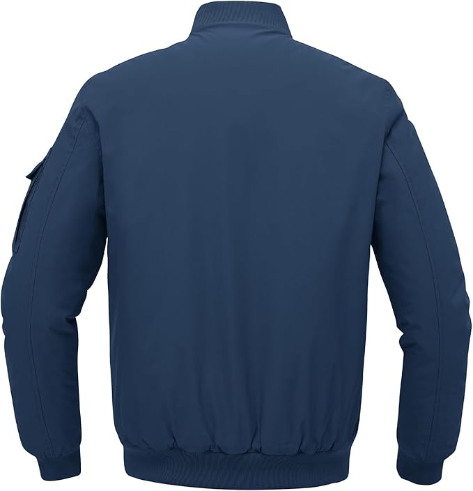 Gopune Men's Windproof Bomber Jacket Warm Water Resistant Windbreaker Winter Outwear Quilted Jackets Coats