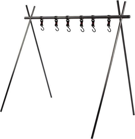 Lightweight Medium Folding Hanging Rack Travel Camping Shelf Triangle Rack Assembly Storage Picnic Rack (Large)