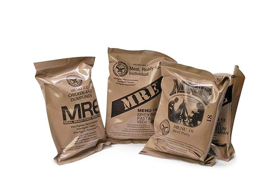 Wornick MRE Meals Ready to Eat, Emergency Food Supply, Survival Camping Outdoor 12 Pack Inspection 2024, 2025 or Better (4 Meals (Random), 4, Count)