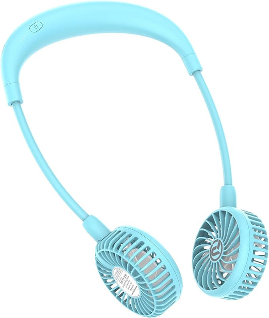 PANERGY Portable Neck Fan Rechargeable Hand Free Personal Fan Mini Wearable Battery Operated USB Fan for Men Women Kids Sport Work Travel