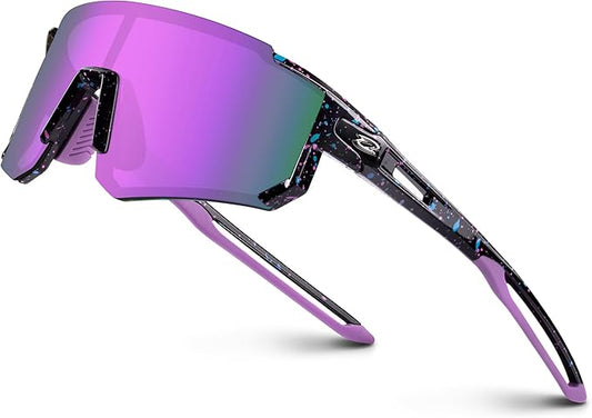 RIVBOS Youth Baseball Sunglasses for Kids(Boys&Girls) Polarized UV Protection Cycling Glasses RYS008