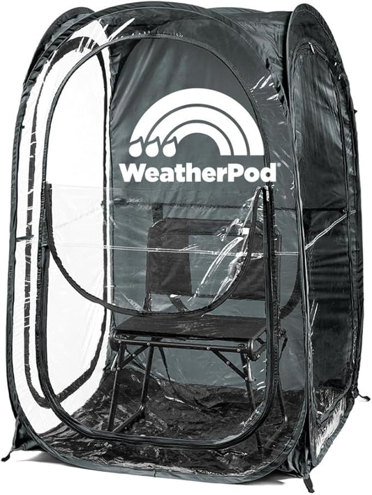 WeatherPod® The Original Shark Tank MyPod™ 1-2 Person Pop-Up Pod - Stay Warm, Dry, and Out of The Sun - Weather Pod for Sports, Rain, or Wind
