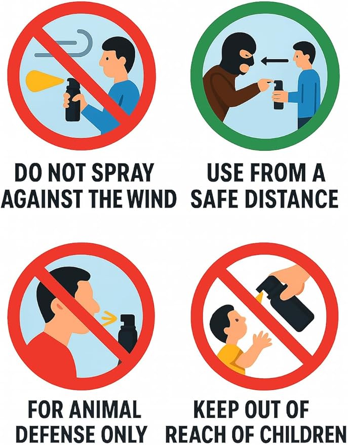 Pepper Spray Easy Carry and Fast Access Easy to Use Safety with Holster Pepper Spray for Both Women and Men Quick Release Secure