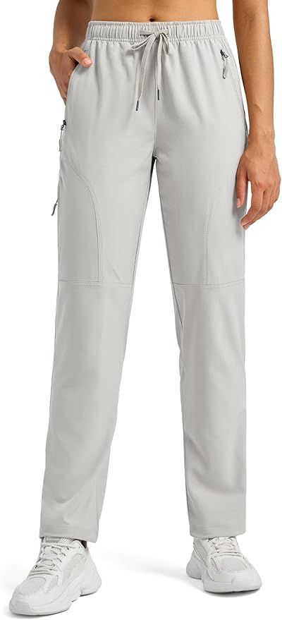 Willit Women's Hiking Pants Quick Dry Cargo Pants Lightweight Water Resistant Travel Golf Pockets Petite/Regular/Tall