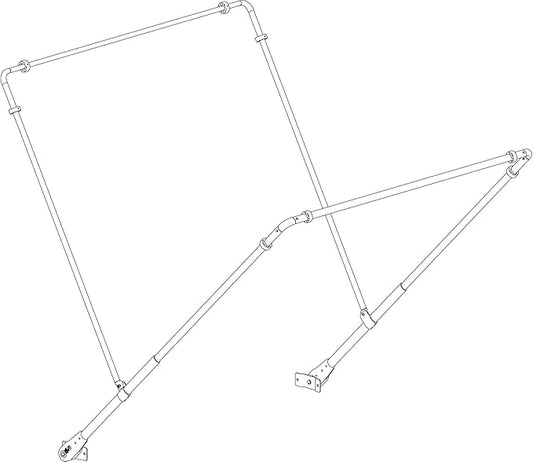 Buyers Products 5540000 Aluminum Tarp Tension Bow Kit, Works with All Buyers Products Tarp Kits with Aluminum Arms, Tarp Joints Sold Separately, Prevents Tarp from Flapping in Transit