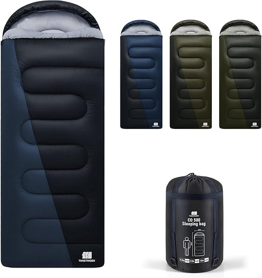 0 Degree XXL Sleeping Bags for Adults Cold Weather,Camping Sleeping Bag with Compression Sack for Winter Hiking, Hunting,Traveling