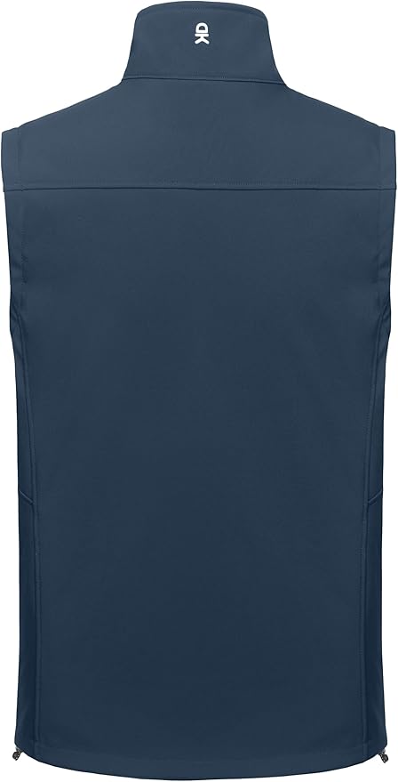 Little Donkey Andy Men's Golf Vest Warm Fleece Lining Hiking Vests Zip Up Sleeveless Outerwear Jacket