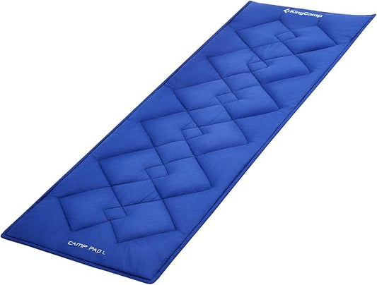 KingCamp Cot Mattress, Portable Lightweight Camping Sleeping Mat Soft Comfortable Non-Slip Cot Pad for Camp Cot, RV Bunk & Twin Beds