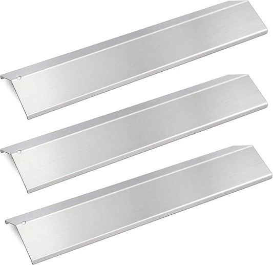 Gas Grill Parts Stainless Steel 15 3/16" BBQ Heat Plates Replacement for Surefir Sf892Lp, Sonoma Sgr27Lp Sgr30MLP, Coleman 9998, Tuscany Cs784Lp Cs892Lp Sgr30Mlp sh-Cs812Lp, 3 Pack Heat Shield