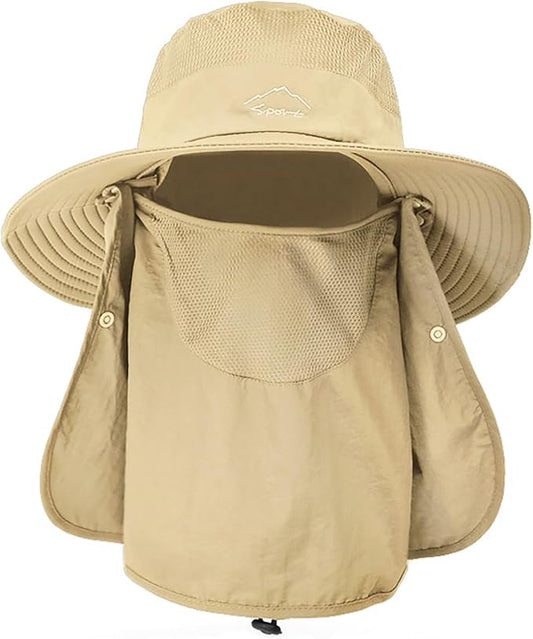 Sun Hats for Men Women Fishing Hat UPF 50+ Breathable Wide Brim Summer UV Protection Hat