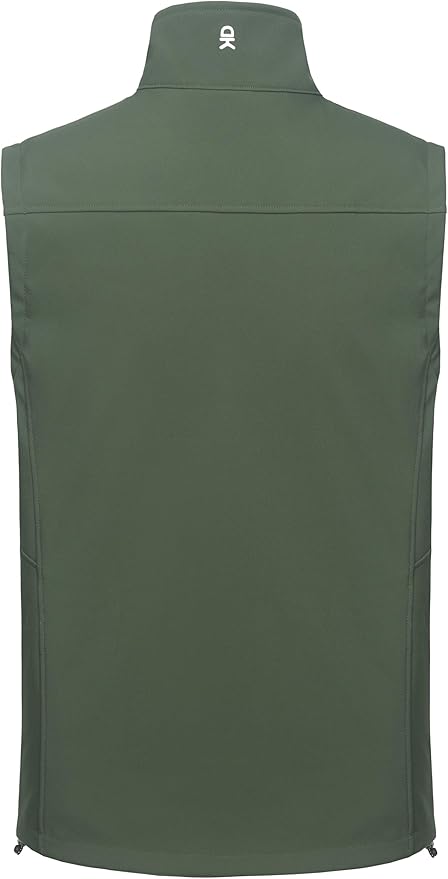 Little Donkey Andy Men's Golf Vest Warm Fleece Lining Hiking Vests Zip Up Sleeveless Outerwear Jacket