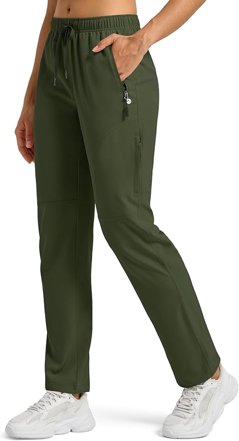 Willit Women's Hiking Pants Quick Dry Cargo Pants Lightweight Water Resistant Travel Golf Pockets Petite/Regular/Tall