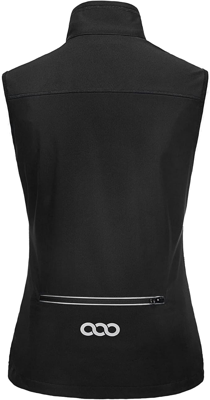 33,000ft Women's Lightweight Running Vest Outerwear with Pockets, Windproof Sleeveless Jacket for Golf Hiking Travel
