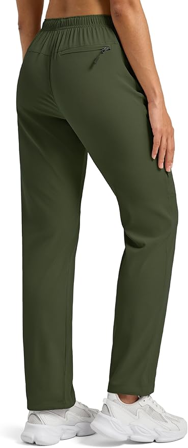 Willit Women's Hiking Pants Quick Dry Cargo Pants Lightweight Water Resistant Travel Golf Pockets Petite/Regular/Tall