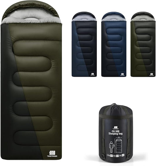 0 Degree XXL Sleeping Bags for Adults Cold Weather,Camping Sleeping Bag with Compression Sack for Winter Hiking, Hunting,Traveling