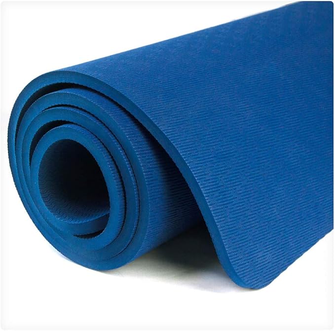 Hatha Yoga Extra Thick TPE Yoga Mat - 72"x 32" Thickness 1/2 Inch -Eco Friendly SGS Certified - With High Density Anti-Tear Exercise Bolster For Home Gym Travel & Floor Outside