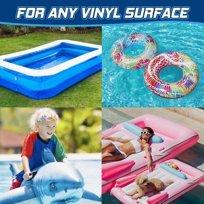Air Mattress Patch Kit, Waterproof Vinyl Repair Kit, High Strength PVC Adhesive for Inflatables, PVC Boats, Vinyl Glue (60ml/1 Pack)