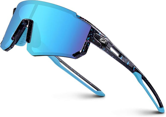 RIVBOS Youth Baseball Sunglasses for Kids(Boys&Girls) Polarized UV Protection Cycling Glasses RYS008