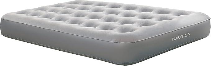 Nautica Home Express Sleep Air Mattress Inflatable Bed for Guests, Travel and Camping: Support Comfort System with Puncture Resistance Vinyl, Twin