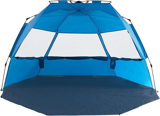 Alvantor Beach Tent Beach Umbrella Outdoor Sun Shelter Cabana Automatic Pop Up UPF 50+ Sun Shade Portable Camping Hiking Canopy Easy Setup Windproof Randomly Send Old or New Model