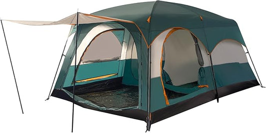 Camping Tent, Easy Setup, 1-2-8-10 Person Waterproof and Portable Tent for Camping Hiking Outdoor