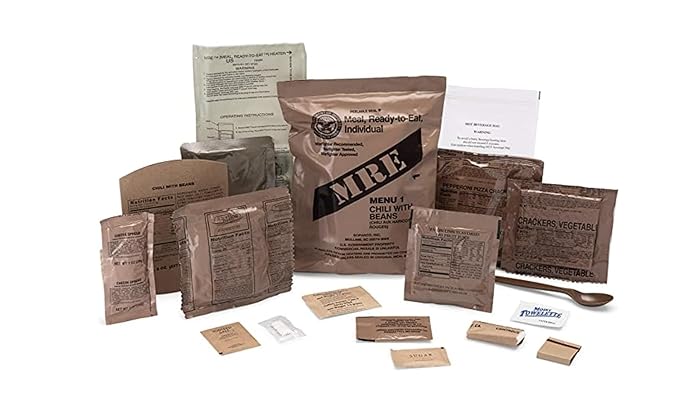 Wornick MRE Meals Ready to Eat, Inspection 2024, 2025 or Better, Emergency Food Supply, Survival Camping Outdoor 12 Pack (B Case, 1, Count)