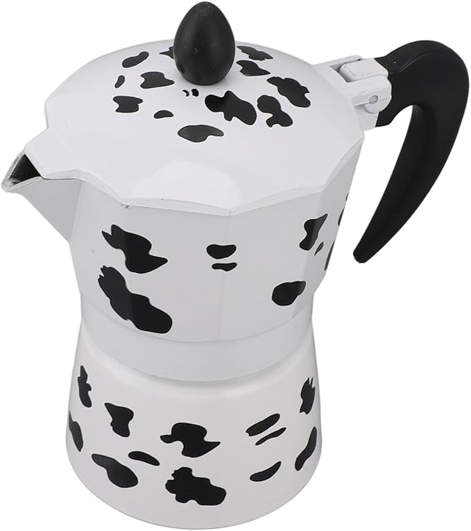 Coffee Pot,Coffee Pot Household Hand Pour Kettle Concentrated Milk Cow Color with Italy Aluminium for Kettle Boil for Home Cafe Outdoor Activities Camping Travel (3 Cups 150ML)