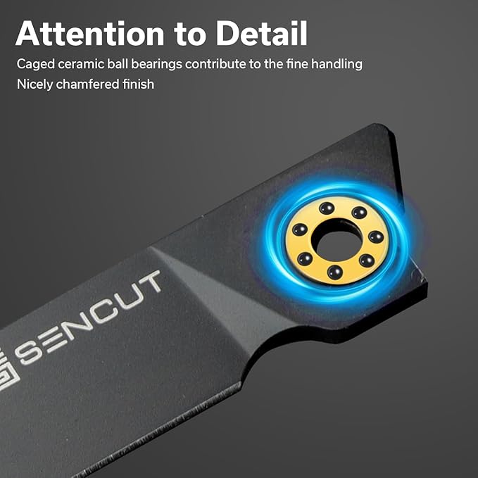 SENCUT Small Pocket Knife for Men, Front Flipper knife for EDC, Jubil Folding Knives with 2.95 inches D2 blade, G10 Handle with Liner Lock, Slim Gentleman’s knives for Gift (Black)
