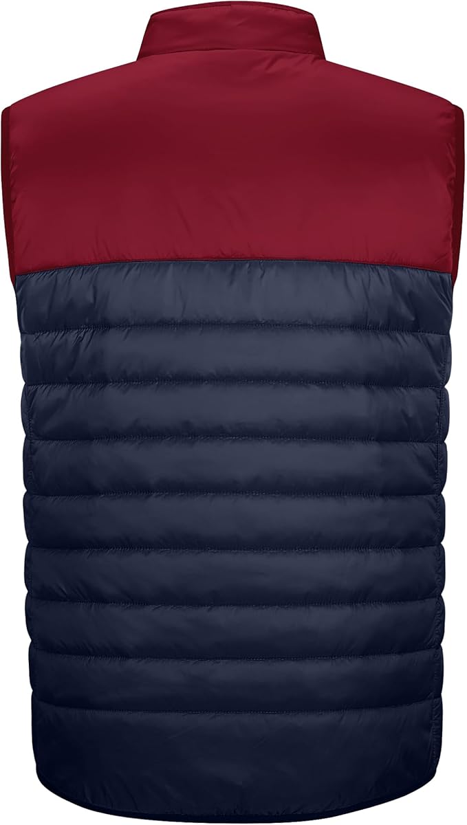 33,000ft Men's Lightweight Packable Insulated Puffer Vest Outerwear, Warm Winter Sleeveless Jacket for Golf Running