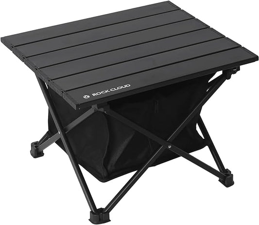 ROCK CLOUD Upgraded Portable Camping Table Ultralight Aluminum Camp Table Folding Beach Table with Storage Bag for Camping Hiking Backpacking Outdoor Picnic