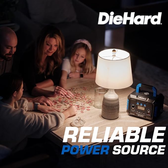 DieHard Portable Power Station 1000-Watt (2000-Watt Peak) - Quiet, Lightweight Solution for Home Backup, Weather Emergencies, Outdoor Recreation, Jobsite (200-Watt Solar Panel)