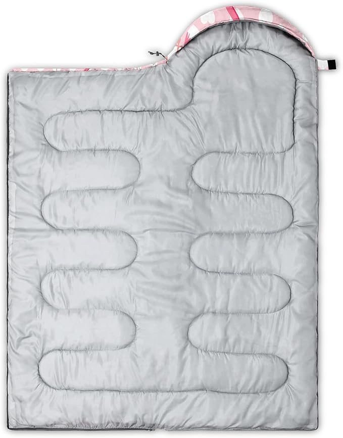 Camping Sleeping Bags Warm & Cool Weather Waterproof Backpacking Sleeping Bag All Seasons Camping, for Adult Kids Boy Girls Camping Gear Equipment, Traveling