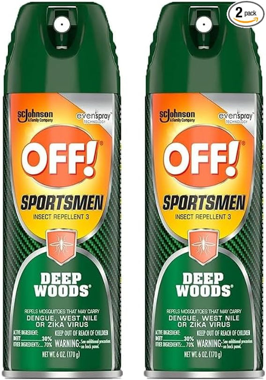 Off! Deep Woods Sportsman Insect Repellent 6 Ounce (Pack of 2)