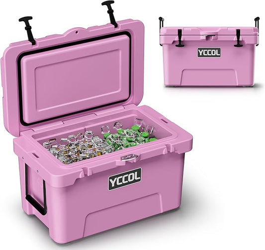 48 Quart Cooler with 72 Hours Ice Retention, Large Insulated Cooler with Built-in Bottle Opener & Drain Plug, Duty Outdoor Cooler for Camping, Beach, Picnic, Fishing, Barbecue