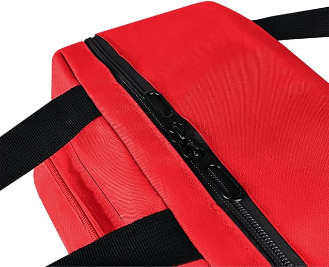 Red Emergency Bag First Aid Backpack Empty Medical First Aid Treatment First Responder Trauma Bags for Camping Cycling Outings Daycare